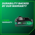 Batteries | Metabo HPT 380083M 18V/36V MultiVolt 5 Ah/2.5 Ah Water and Impact Resistant Lithium-Ion Battery image number 9