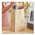 Storage Accessories | Ross & Wallace Paper Products 100326500PK/BL 8.25 in. x 5.25 in. x 16.13 in. #25 Squat Size Grocery Paper Bags - Kraft (500/Bundle) image number 3