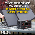 Jobsite | Klein Tools KTB500 120V Lithium-Ion 500 Watt Corded/Cordless Portable Power Station image number 3