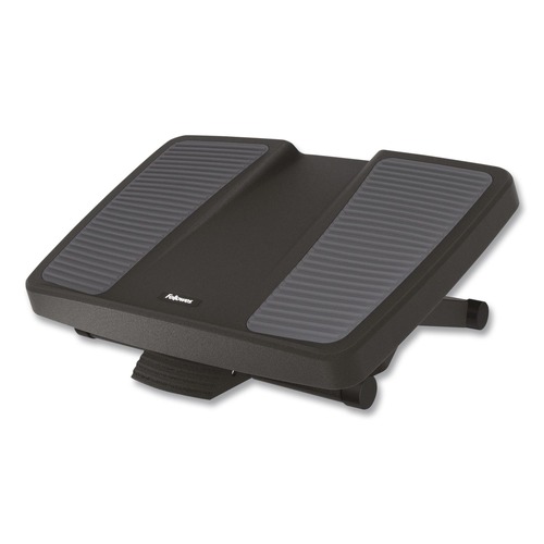 Office Furniture & Lighting | Fellowes Mfg Co. 8067001 17.75 in. W x 13.25 in. D x 4 in. to 6.5 in. H HPS Ultimate Foot Support - Black/Gray image number 0