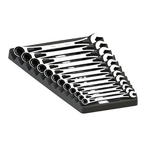  | SK Hand Tool 80019 12-Piece 8mm - 19mm X-Frame Ratcheting Wrench Set image number 0