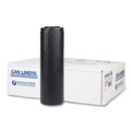 Trash Bags | Inteplast Group S404822K 45-Gallon 22 Microns 40 in. x 48 in. High-Density Interleaved Commercial Can Liners - Black (150-Piece/Carton) image number 0