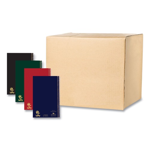 Notebooks & Pads | Roaring Spring 13507 8 in. x 5 in. 80-Sheets 1-Subject Medium/College Rule Lefty Notebook - Randomly Assorted Cover Colors (24/Carton) image number 0