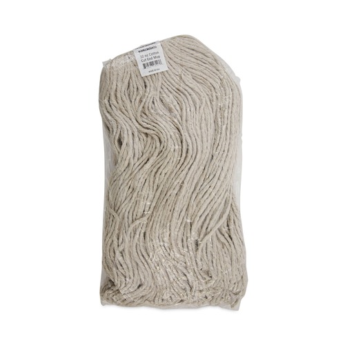 Just Launched | Boardwalk BWKCM20032 Mop Head, Cotton, Cut-End, White, 4-Ply, 32oz (12/Carton) image number 0