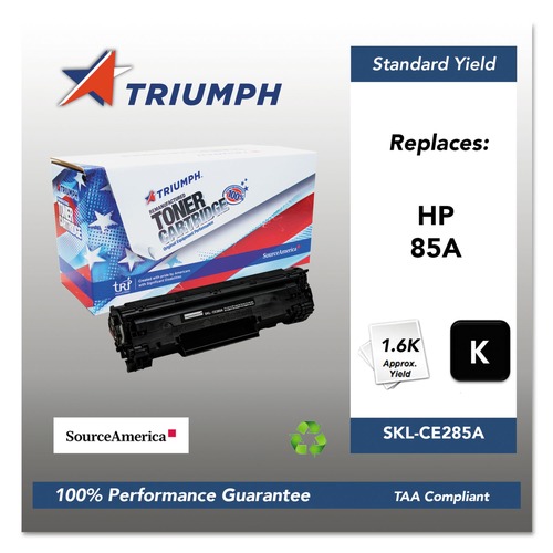 Ink & Toner | Triumph SKL-CE285A 751000NSH1100 CE285A (85A) 1,600 Page-Yield Remanufactured Toner - Black image number 0