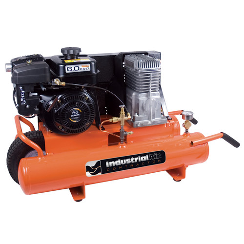 Portable Air Compressors | Industrial Air CT5590816.02 6 HP 8 Gallon Oil-Lube Horizontal Wheelbarrow Air Compressor image number 0