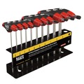 Hex Keys | Klein Tools JTH410E 4 in. SAE T-Handle Hex Key Set with Stand (10-Piece) image number 0