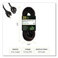 Office Electronics & Batteries | GoGreen Power GG-13825BK 25 ft. 15 Amps 14 AWG Outdoor Extension Cord - Black image number 1