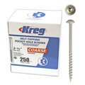 Collated Screws | Kreg SML-C250-250 Pocket Screws - 2-1/2 in., #8 Coarse, Washer-Head (250 Pcs) image number 0