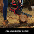 Chainsaws | Factory Reconditioned Craftsman CMCCS620M1R 20V Compact Lithium-Ion 12 in. Cordless Chainsaw Kit (4 Ah) image number 8