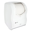Paper Towel Holders | San Jamar T1470WHCL Smart System iQ Sensor 16.5 in. x 9.75 in. x 12 in. Cordless Towel Dispenser - White/Clear (Tool Only) image number 2