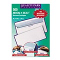 Office Jansan | Quality Park QUA67218 #10 Commercial Flap Self-Adhesive Closure 4.13 in. x 9.5 in. Reveal-N-Seal Envelope - White (500/Box) image number 2