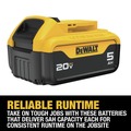 Battery and Charger Starter Kits | Factory Reconditioned Dewalt DCB205-2CR (2) 20V MAX 5 Ah Lithium-Ion Batteries and Charger Kit image number 3