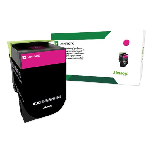 Ink & Toner | Lexmark 80C0XMG 4000 Page-Yield TAA Compliant Return Program High-Yield Toner - Magenta image number 0