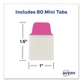 Bulk Savings Pricing 2 | Avery 74762 1 in. x 1.5 in. 1/5-Cut Ultra Tabs Repositionable Tabs - Assorted Neon Colors (80/Pack) image number 6
