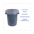 Trash & Waste Bins | Boardwalk Z8048HNKR01 40 in. x 48 in. 45 Gallon 13 mic High Density Industrial Coreless Roll Can Liners - Natural (250/Carton) image number 3