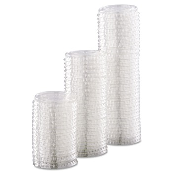 Dart PET Portion/Souffle Cup Lids Fits 0.5 - 1 oz. Cups - Clear (2500/Carton)