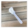 Cutlery | Boardwalk BWKTASTERSPOON Mediumweight Polypropylene Tasting Spoon Cutlery - White (3000/Carton) image number 4