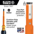 Screwdrivers | Klein Tools 33528 9-Piece 1000V Insulated Slotted and Phillips Screwdriver Set image number 2