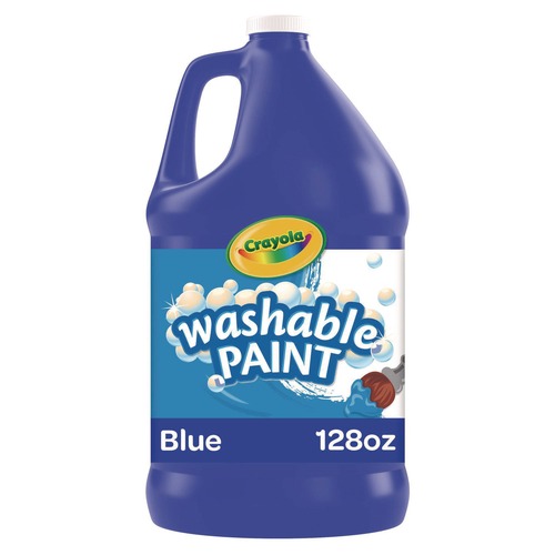  | Crayola 54-2128-042 1 Gallon Bottle Washable Paint - Blue image number 0