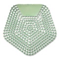 Cleaning & Janitorial Supplies | Boardwalk WCBX-P-010I010I-02-AAS80- 0.11 oz Anti-Splash Urinal Screen - Cucumber Twist Scent/Green (10/Carton) image number 0