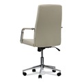 Office Chairs | Alera ALEWS4106 18.19 in. to 21.93 in. Seat Height Leather Task Chair Supports Up to 275 lb - White Seat/White Back image number 2