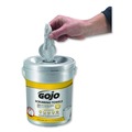 Cleaning & Janitorial Supplies | GOJO Industries 6396-06 10.5 in. x 12 in. 2-Ply Hand Cleaning Scrubbing Towels - Silver/Yellow (6/Carton) image number 3