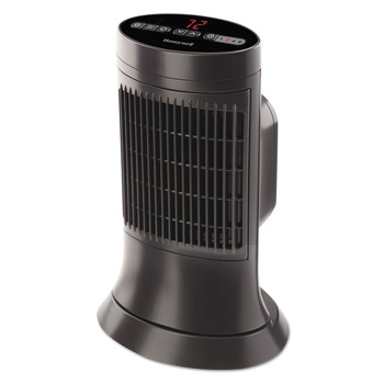 Honeywell 750 - 1500 Watts 10 in. x 7-5/8 in. x 14 in. Digital Ceramic Mini Tower Heater - Black