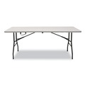 Office Furniture & Lighting | Iceberg 61263 70.9 in. x 29.1 in. x 30 in. Bifold Rectangular Resin Folding Table - White Granite Top/Gray Base/Legs (2/Pack) image number 1