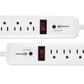  | Innovera IVR71653 6 AC Outlets 4 ft. Cord 540 Joules Surge Protector - White (2/Pack) image number 1
