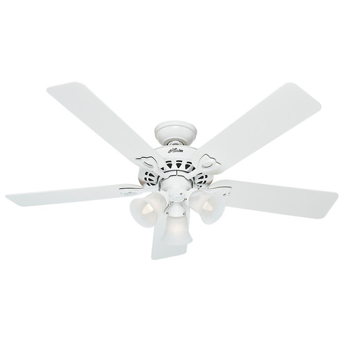 Hunter 53114 52 In Sontera White Ceiling Fan With Light Sontera White Ceiling Fan With Light Handheld Remote