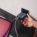 Office Electronics & Batteries | Verbatim 32204 200 Watts 4-Port GaN Wall Charger - Black/Gray image number 2