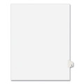 Office Jansan | Avery 01422 11 in. x 8.5 in. 26-Tab V Avery Style Preprinted Legal Exhibit Side Tab Index Dividers - White (25/Pack) image number 0