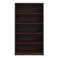 Office Filing Cabinets & Shelves | Alera AE1NNN-B366514 HRG 36 in. x 14 in. x 65 in. 5-Shelf Seville Bookcase - Mahogany image number 1