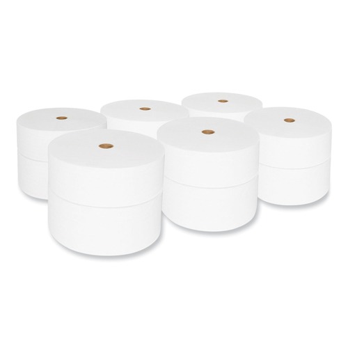 Cleaning & Janitorial Supplies | Morcon Paper VT1200 2-Ply Septic Safe Small Core Bath Tissue - White (12 Rolls/Carton) image number 0