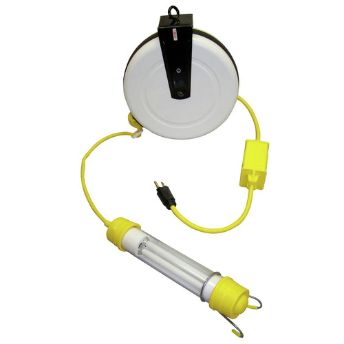 Work Lights | General Manufacturing 3313-4000 13 Watt Stubby Fluorescent Light Reel with 40 ft. Cord image number 0