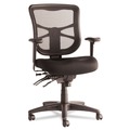 Office & Office Supplies | Alera ALEEL42ME10B 17.7 in. to 21.4 in. Seat Height Elusion Series Mesh Mid-Back Prem Fabric Multifunction Chair Supports Up to 275 lbs. - Black image number 0