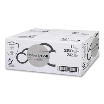 Papernet 1-Ply 4 x 9.5 Heavenly Soft Standard Multi-Fold Towel - White (32/Carton)