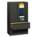  | HON H795LS.L.S Brigade 700 Series 42 in. x 18 in. x 64.25 in. Three-Shelf Enclosed Storage with Two File Drawers - Charcoal image number 0