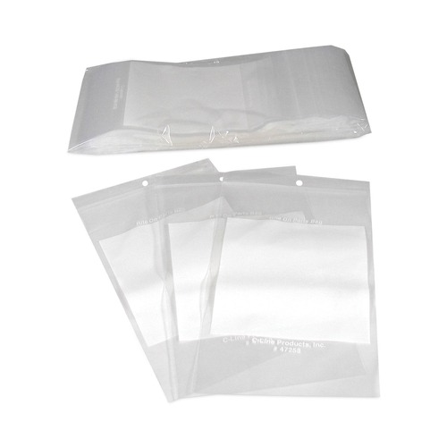 Office Jansan | C-Line 47258 5 in. x 8 in. 2 mil Write-On Poly Bags - Clear (1000/Carton) image number 0