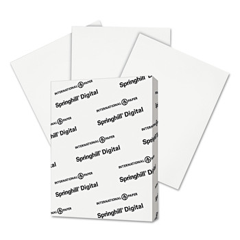 PRODUCTS | Springhill 015101 8.5 in. x 11 in., 90 lbs., 92 Bright, Digital Index Card Stock - White (250/Pack)