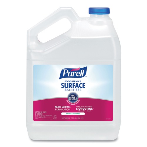  | PURELL 4341-04 1 Gallon Bottle Fragrance-Free Foodservice Surface Sanitizer (4/Carton) image number 0