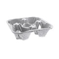 Food Service | Pactiv Corp. M510032 EarthChoice 8 oz to 32 oz Carry-Safe Beverage Carrier - Natural (300/Carton) image number 3