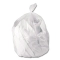 Trash Bags | Boardwalk H7450PCKR01 44 Gallon 1.3 mil 37 in. x 50 in. Perforated Roll Low-Density Waste Can Liners - Clear (100/Carton) image number 2