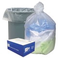 Trash Bags | Ultra Plus 1506870 45 Gallon 12 microns 40 in. x 48 in. Can Liners - Natural (250/Carton) image number 0