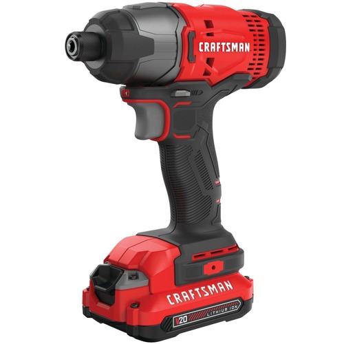 Impact Drivers | Factory Reconditioned Craftsman CMCF800C1R V20 Brushed Lithium-Ion 1/4 in. Cordless Impact Driver Kit (1.5 Ah) image number 0