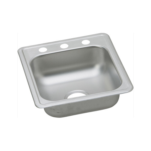 Kitchen Sinks | Elkay D117192 Dayton Drop In 17 in. x 19 in. Single Basin Kitchen Sink (Stainless Steel) image number 0