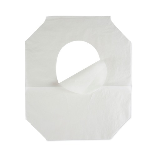 Cleaning & Janitorial Supplies | Boardwalk BWK-1000 14.17 in. x 16.73 in. Premium Half-Fold Toilet Seat Covers - White (1000/Carton) image number 0