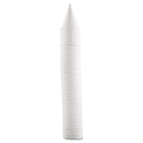 4th of July Sale | SOLO 42R-2050 4.25 oz. Paper Rolled Rim Cone Water Cups - White (25/Carton) image number 0