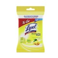 LYSOL Brand 19200-99717 6.29 in. x 7.87 in. Lemon and Lime Blossom Disinfecting Wipes (48 Flat Packs/Carton, 15 Wipes/Flat Pack) image number 2